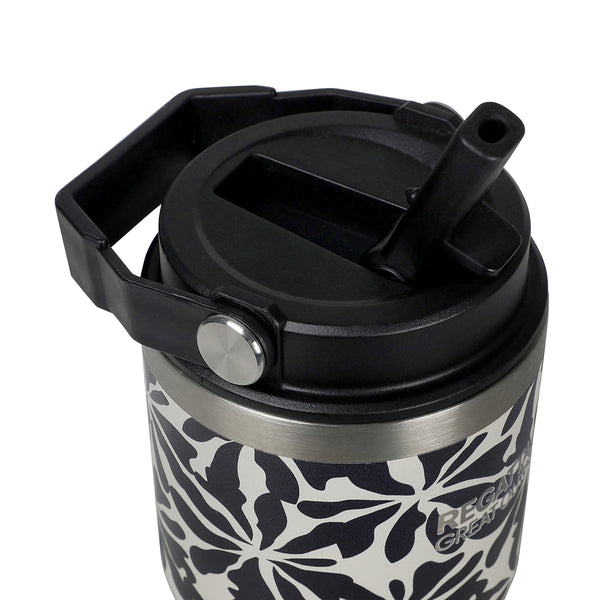 RCE549  0.6 Litre Insulated Tumbler Abstract Floral Beige