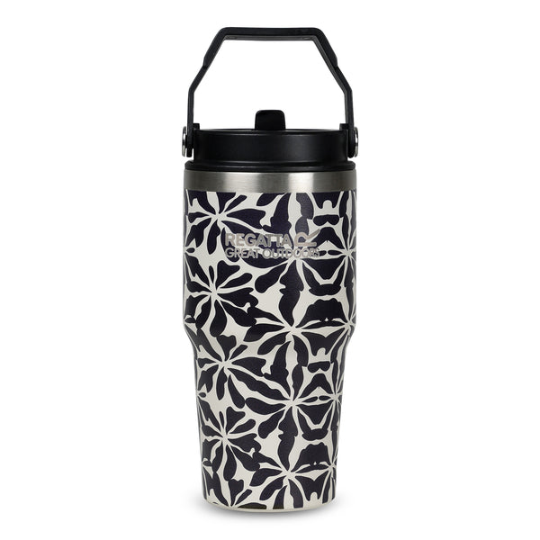 RCE549  0.6 Litre Insulated Tumbler Abstract Floral Beige
