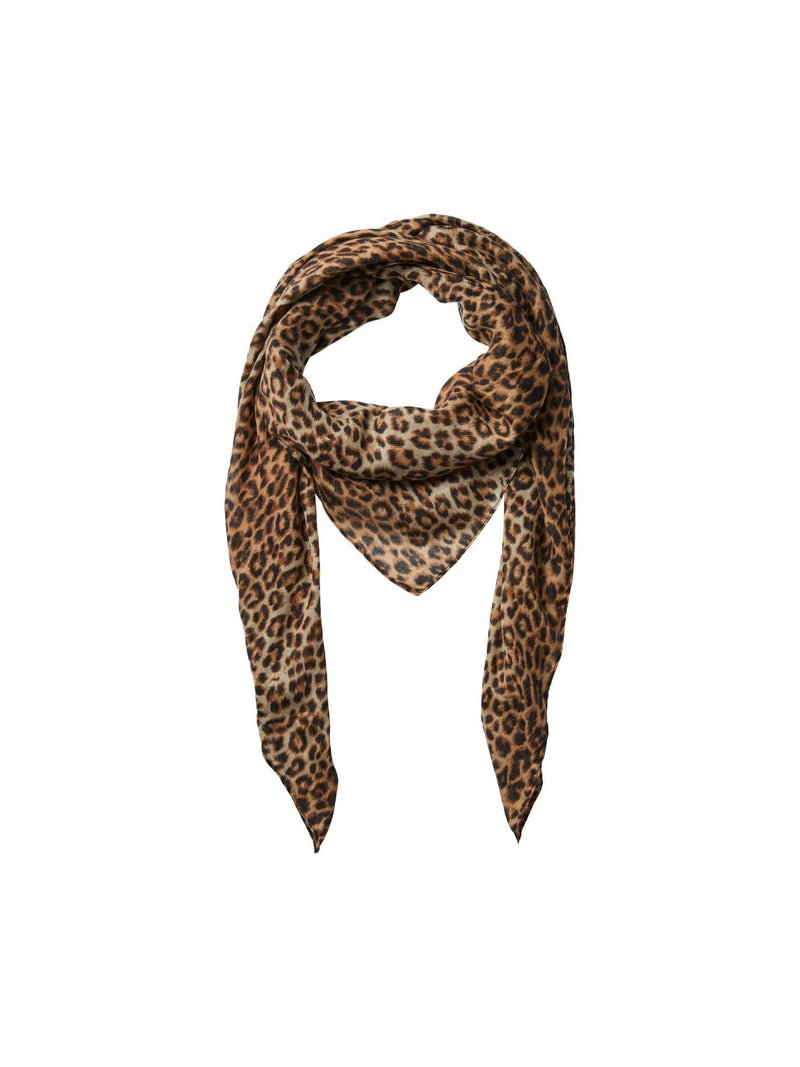 Pieces Balessia Big Square Scarf| Caffee