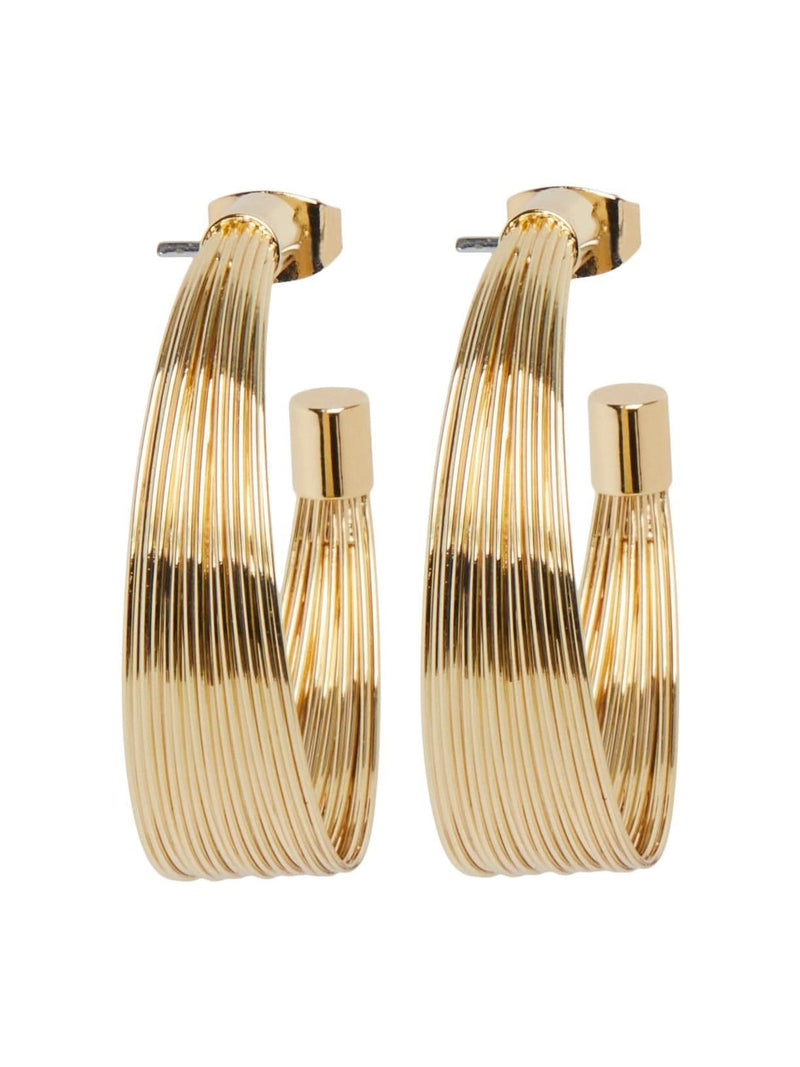 Pieces Fioipi O Earrings | Golden