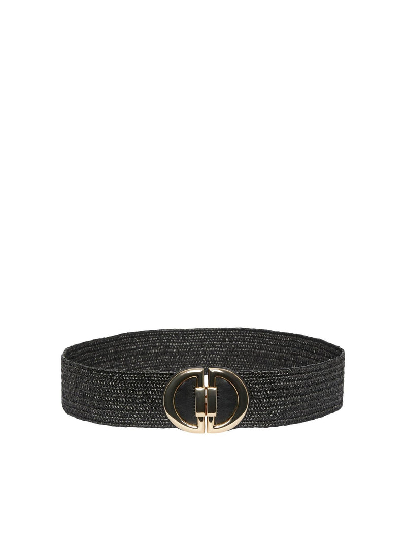 Pieces Kilja Straw Waist Belt | Black