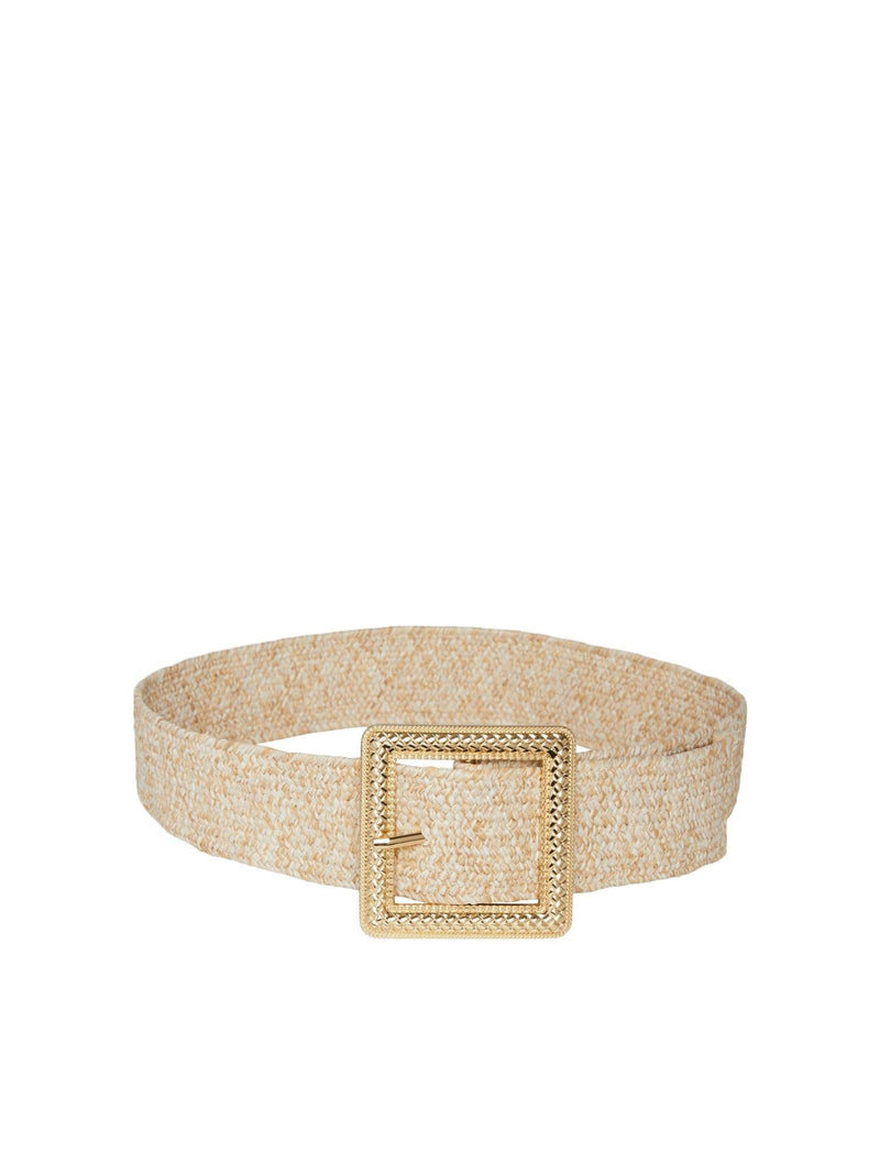 Pieces Kolsa Straw Waist Belt | Natural