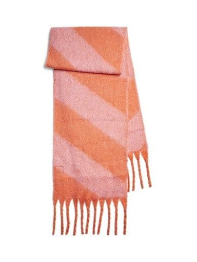 Pieces Nadia Long Scarf| Tangerine