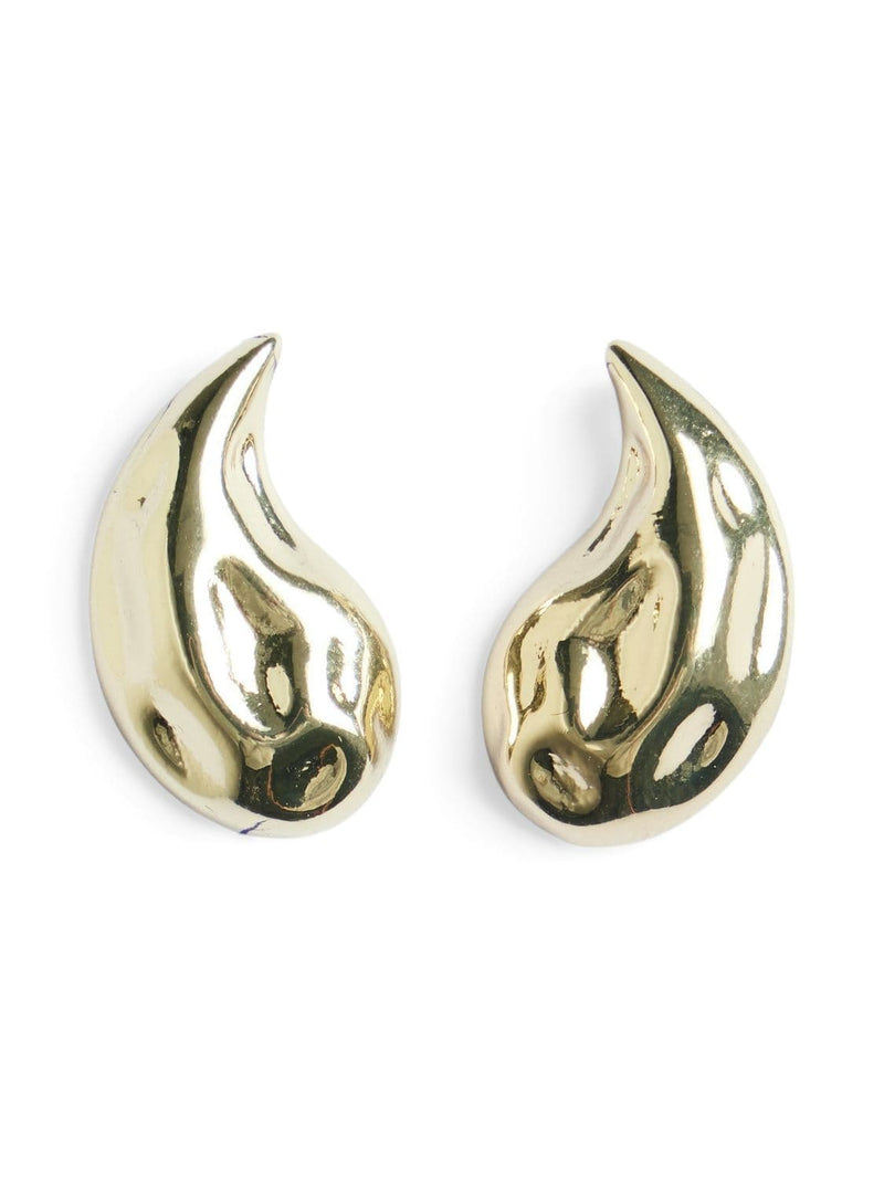 Pieces Natilla Earrings Plated | Golden