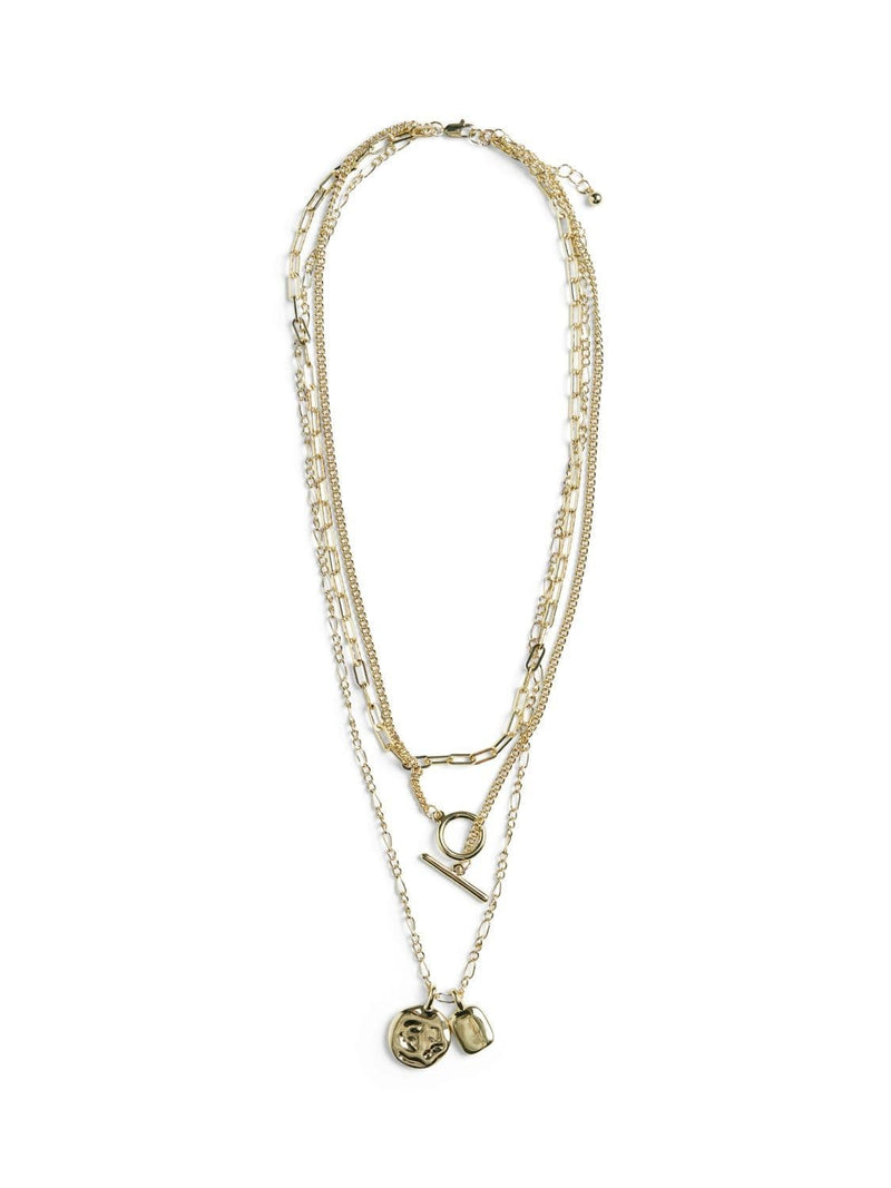 Pieces Niana 3-pack Necklace| Gold