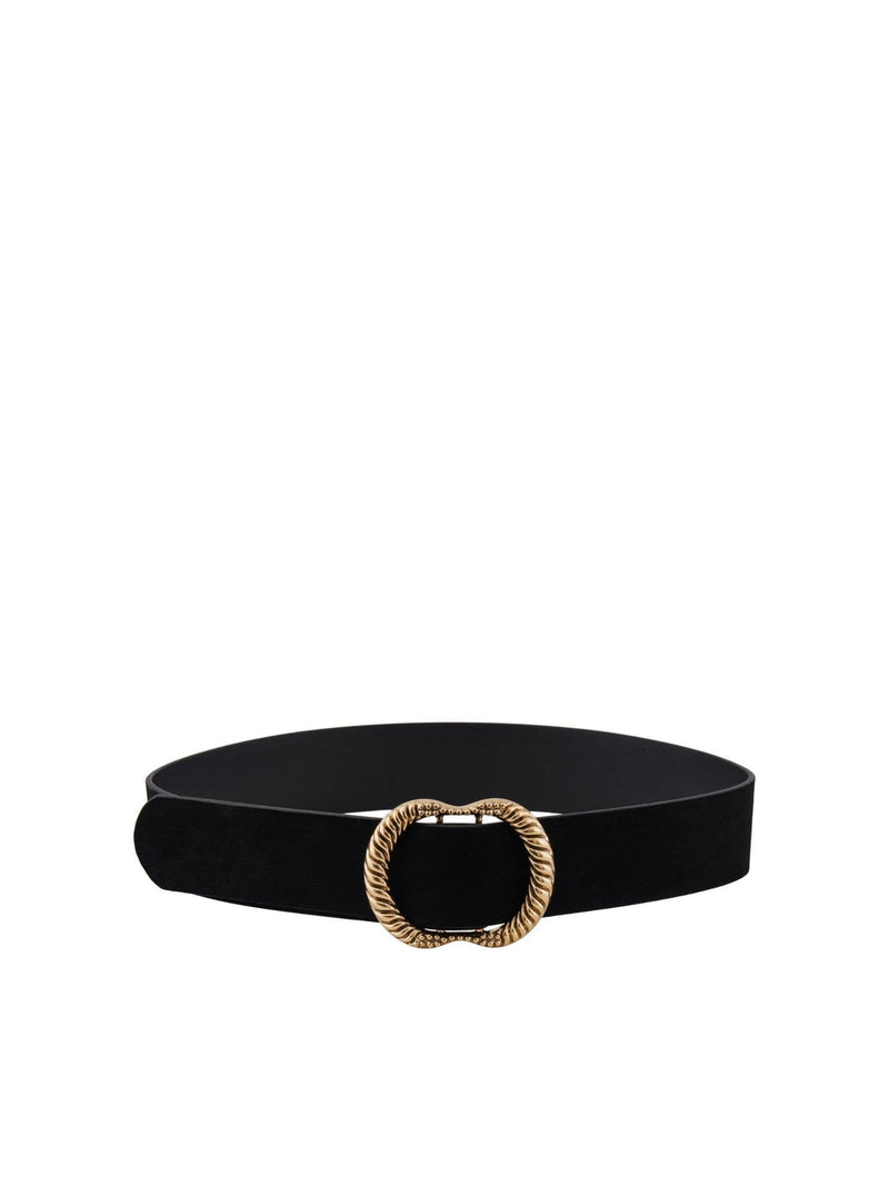 Pieces Nikka Suede Jeans Belt Black