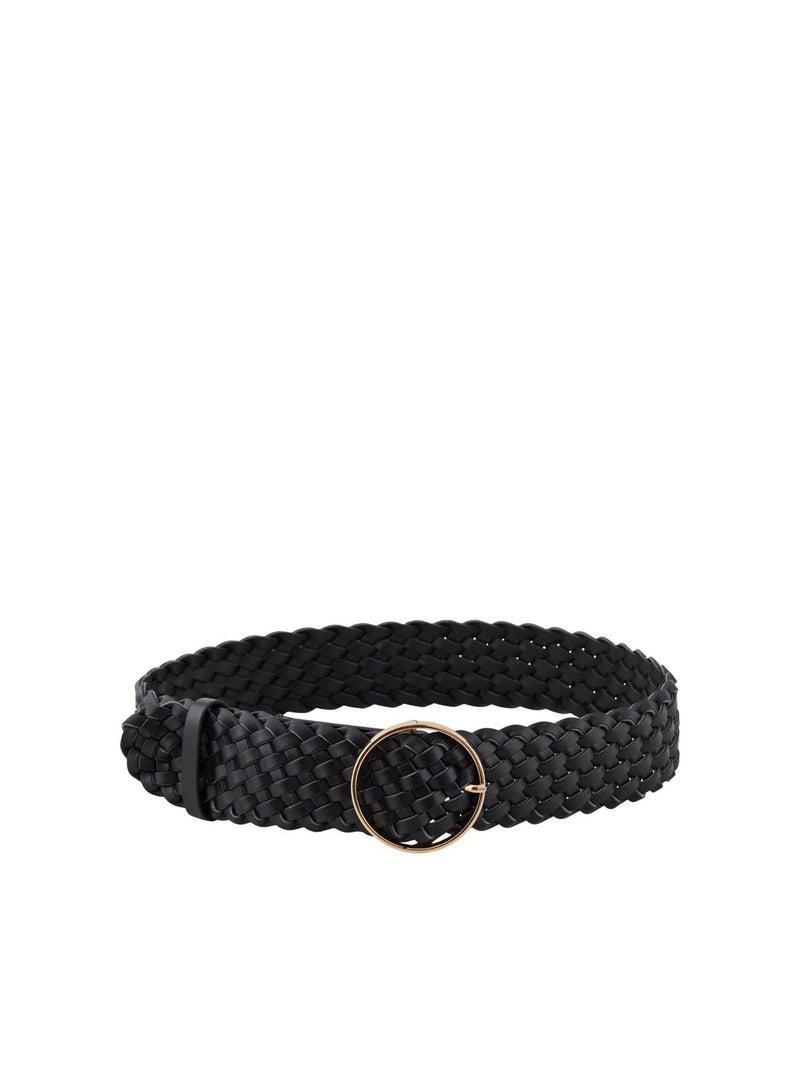 Pieces Nuka Brading Waist Belt Black