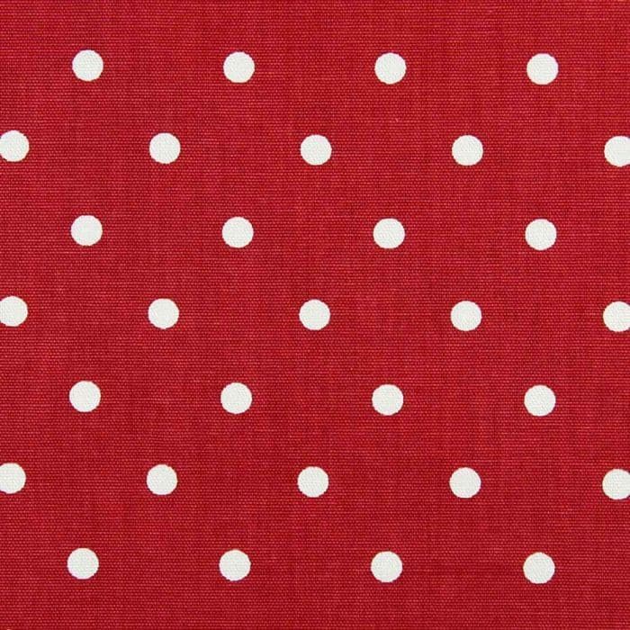 Prestigious Full Stop PVC Oil Cloth  | Red