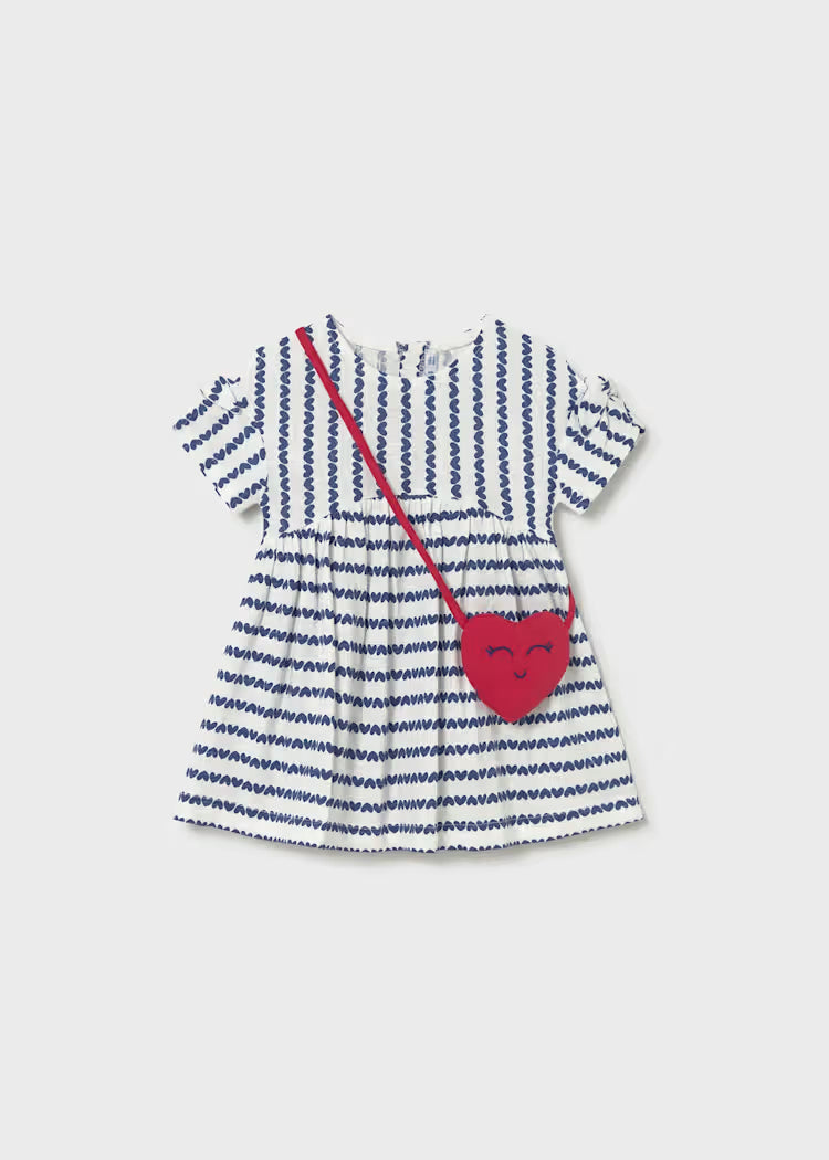 Mayoral Girls Dress With Bag | Porcelain 1919/SS26