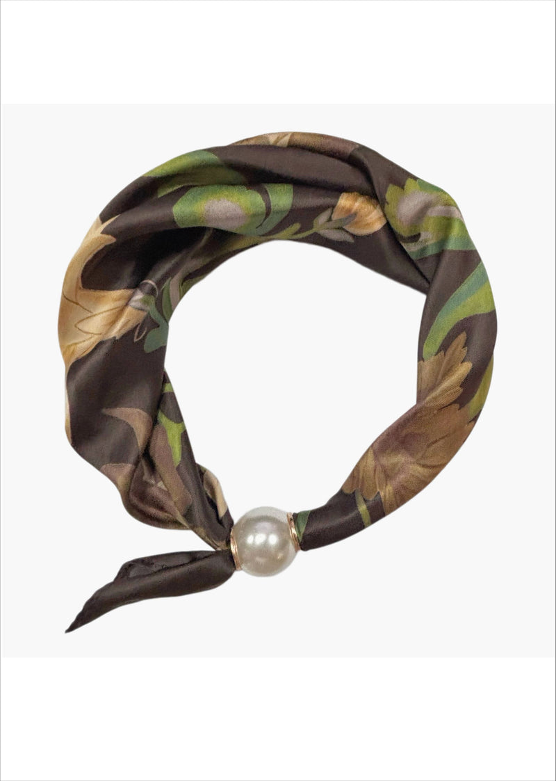 Best Angel Magnetic Pearl Neck Scarf | Green
