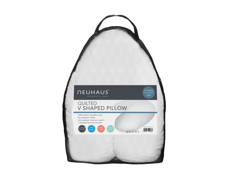 Quilted V Shape Pillow 02194
