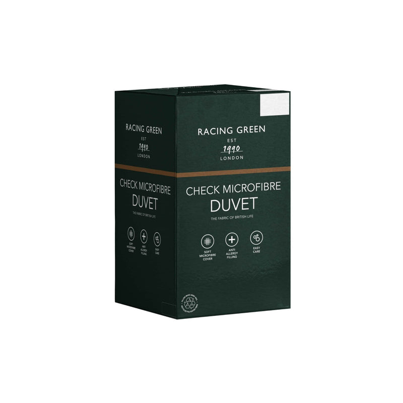 Racing Green Embossed Check Quilt 13.5 Tog|