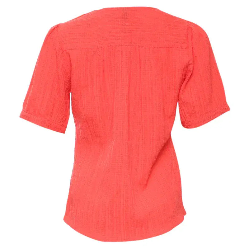 Rant & Rave Betsy V-Neck Top | Coral RR43-P36