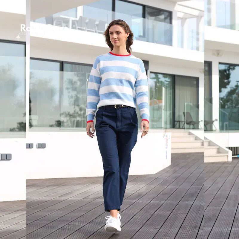 Rant & Rave Mabel Chinos Pants | Navy RR41-N29