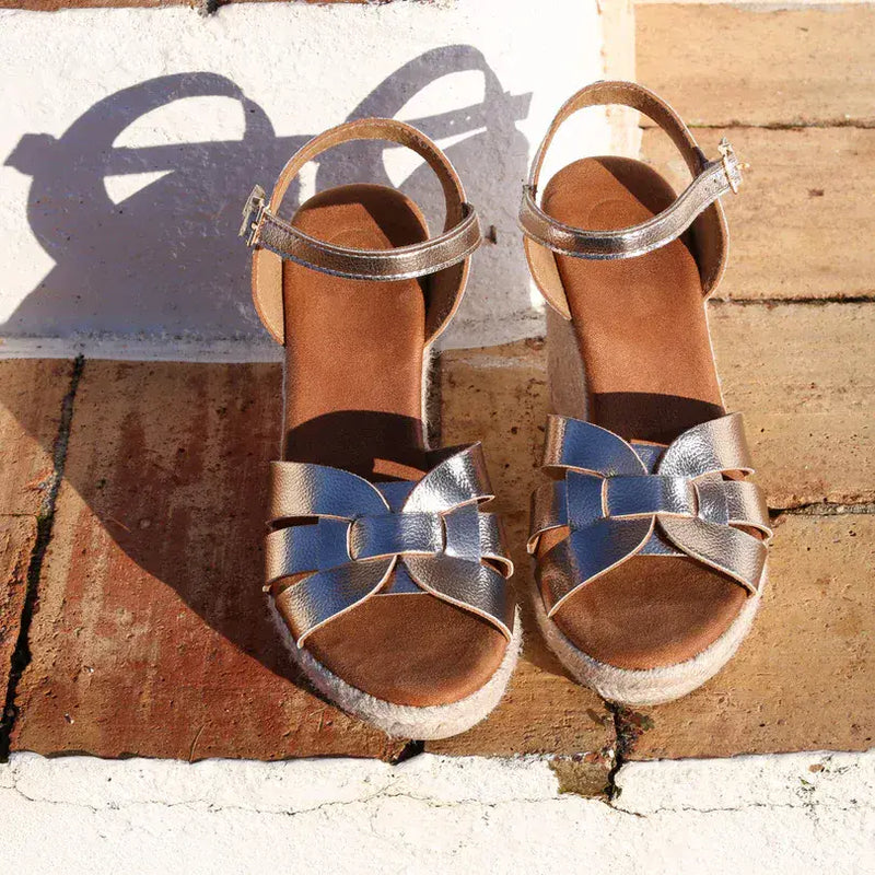 Rant & Rave  Mary Ann  Wedge Sandals | Champagne RRSH-071