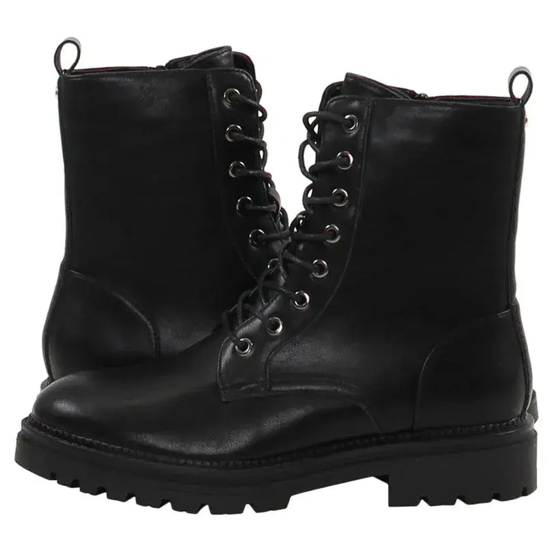 Rant & Rave Mona Flat Boots | Black RRSH-069