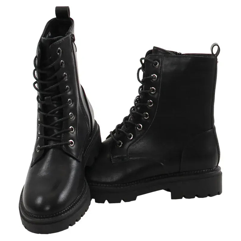 Rant & Rave Mona Flat Boots | Black RRSH-069