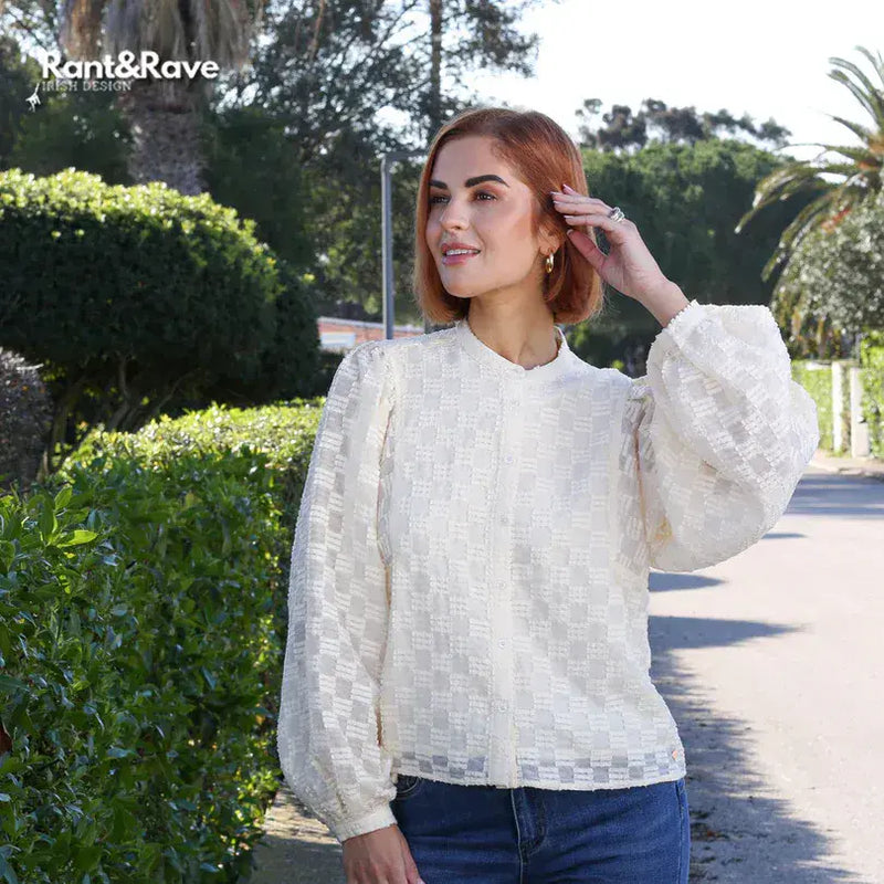 Rant & Rave Zuri Blouse | Cream RR43-P12