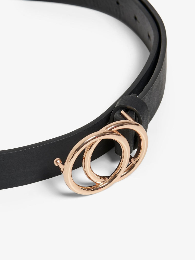 Rasmi Faux Leather Jeans Belt Black/Gold