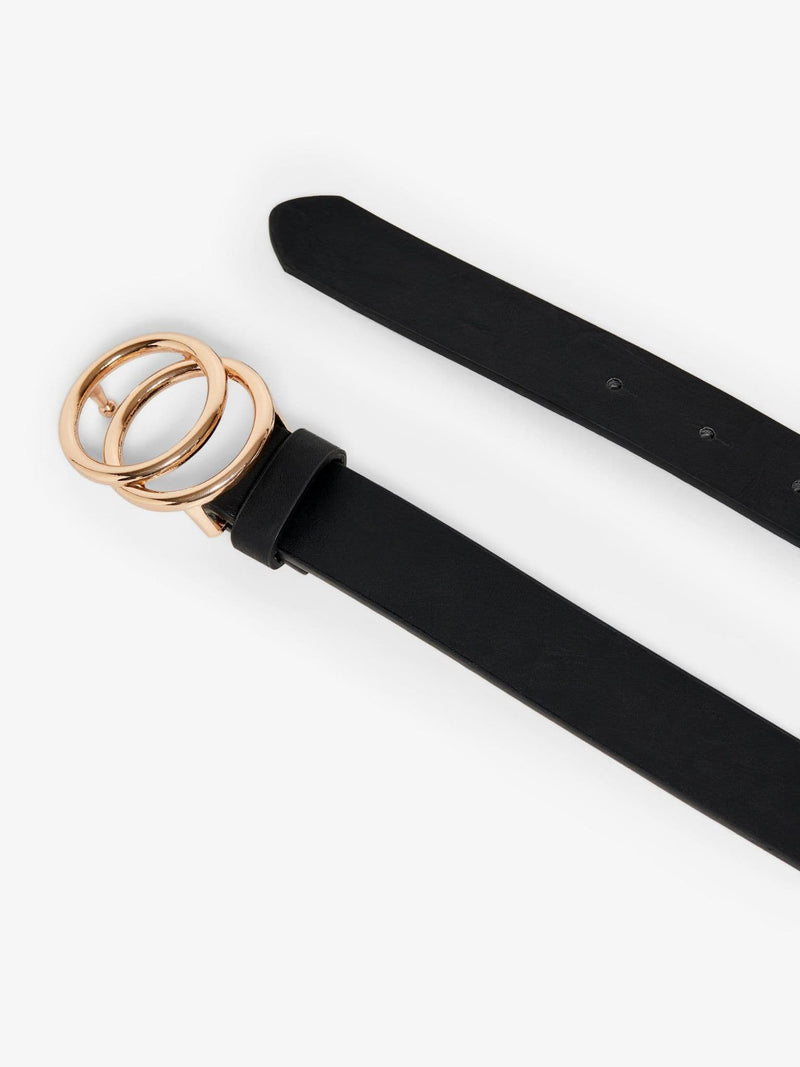 Rasmi Faux Leather Jeans Belt Black/Gold