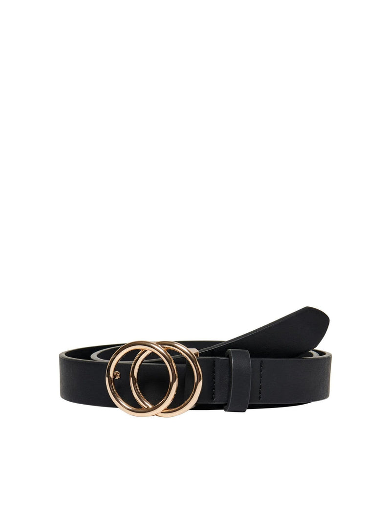 Rasmi Faux Leather Jeans Belt Black/Gold