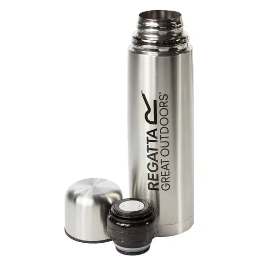 Regatta 1 Litre Vacuum Camping Flask | Silver RCE117