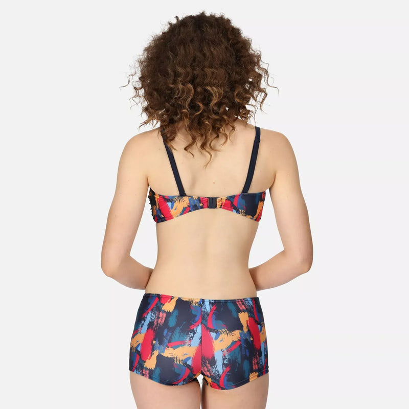 Regatta Aceana III Bikini Top | Navy Brush Stroke Print RWM016