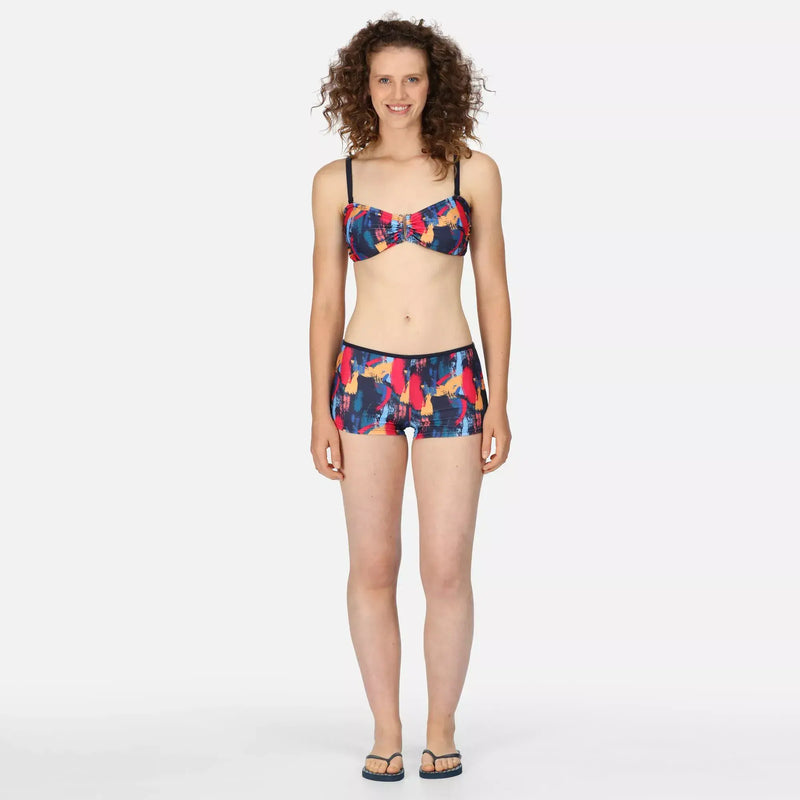 Regatta Aceana III Bikini Top | Navy Brush Stroke Print RWM016