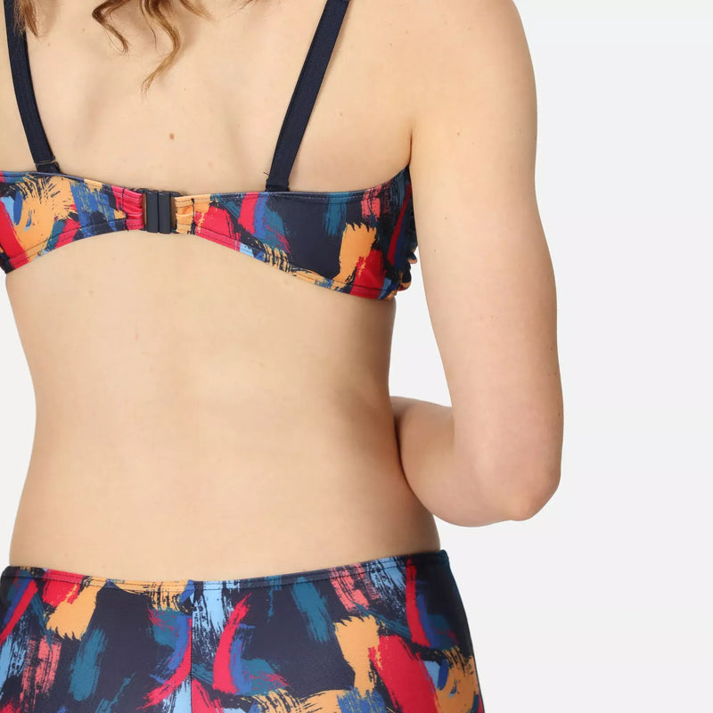 Regatta Aceana III Bikini Top | Navy Brush Stroke Print RWM016