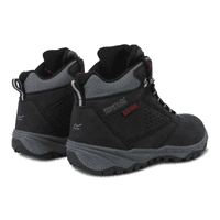 Regatta Amble Waterproof Walking Boots |  Black/Red RMF1064