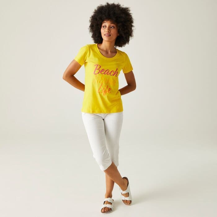 Regatta Bayletta Women's Capri Trousers | White RWJ307