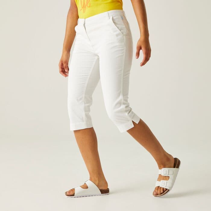 Regatta Bayletta Women's Capri Trousers | White RWJ307