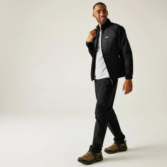 Regatta Clumber Hybrid Jacket | Black RMN312