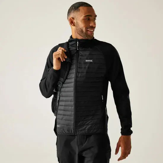 Regatta Clumber Hybrid Jacket | Black RMN312