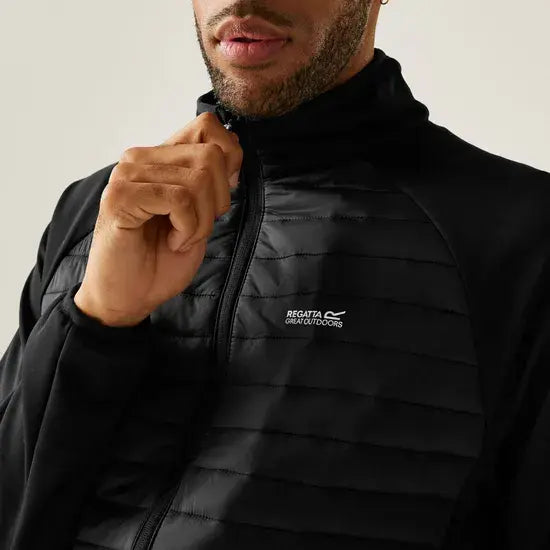 Regatta Clumber Hybrid Jacket | Black RMN312