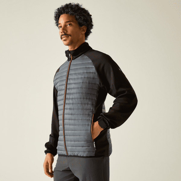 Regatta Clumber Hybrid Jacket | Dark Storm RMN312