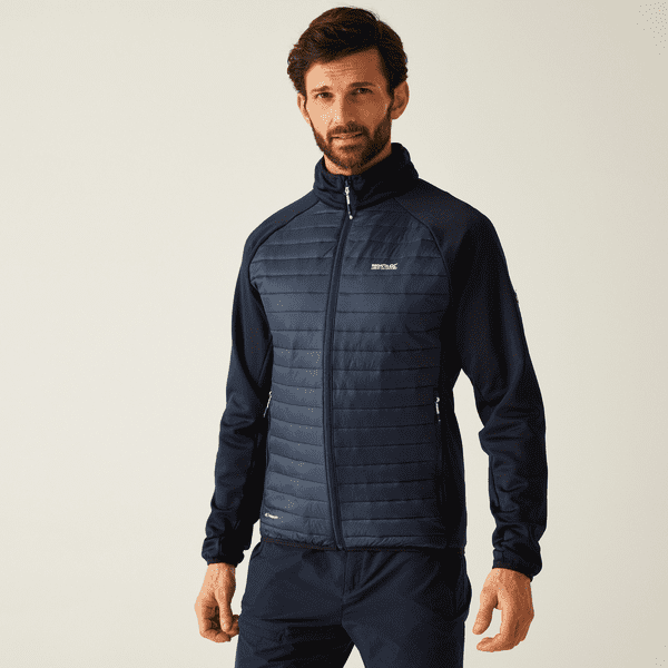 Regatta Clumber Hybrid Jacket | Navy RMN312