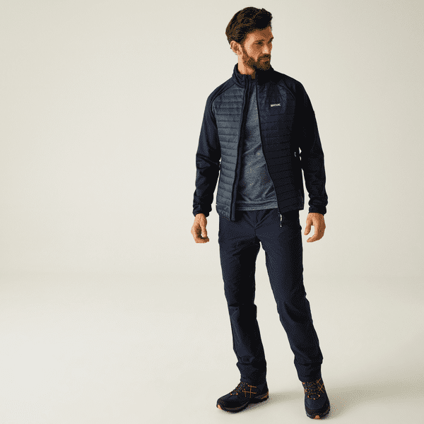 Regatta Clumber Hybrid Jacket | Navy RMN312