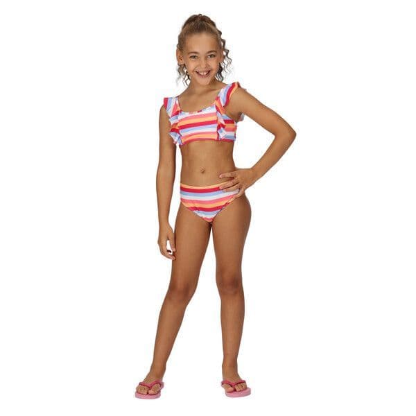 Regatta Dakaria Swim Set - Kids Bikini  | Multi Stripe RKM031