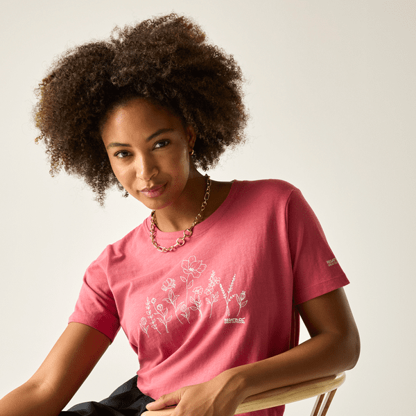 Regatta Filandra VX T-Shirt | Slate Rose Floral RWT327