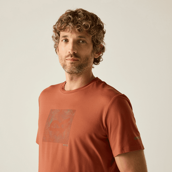 Regatta  Fingal Stretch T-Shirt |  Brick RMT342