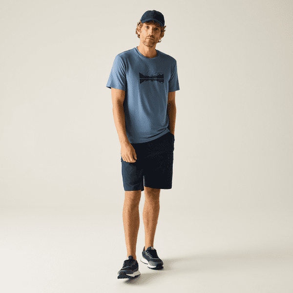 Regatta  Fingal Stretch T-Shirt |  China Blue RMT342