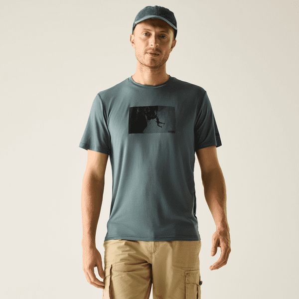 Regatta  Fingal Stretch T-Shirt |  Dark Storm RMT342