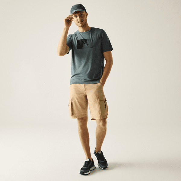 Regatta  Fingal Stretch T-Shirt |  Dark Storm RMT342