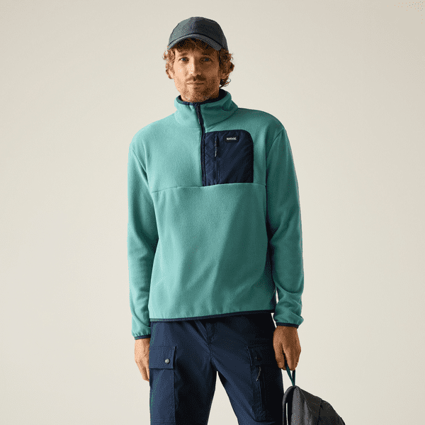 Regatta Frankie Full Zip Fleece | Arctic/Navy RMA684