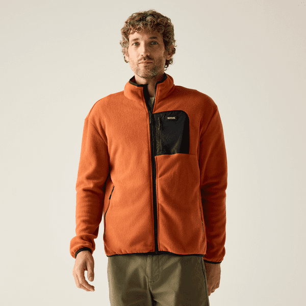 Regatta Frankie Full Zip Fleece |  Brick/Black RMA683