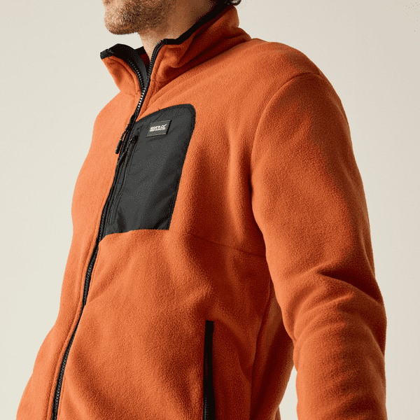 Regatta Frankie Full Zip Fleece |  Brick/Black RMA683