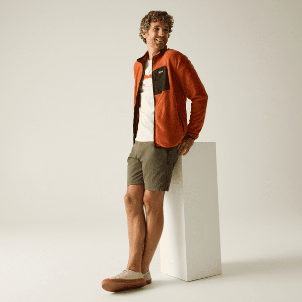 Regatta Frankie Full Zip Fleece |  Brick/Black RMA683