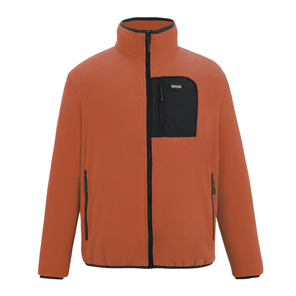 Regatta Frankie Full Zip Fleece |  Brick/Black RMA683