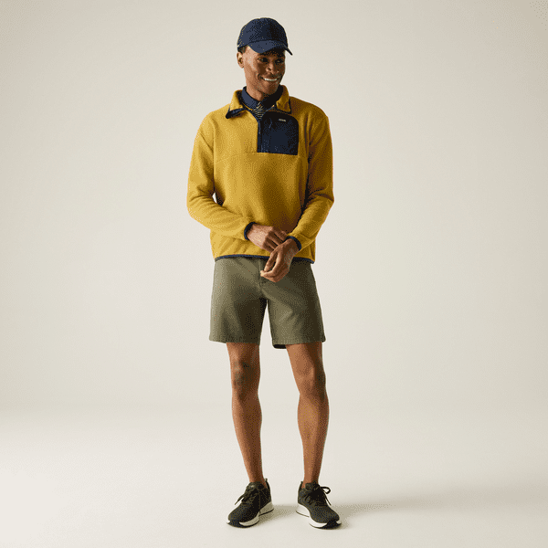 Regatta Frankie Full Zip Fleece | Wood Brown / Navy RMA684